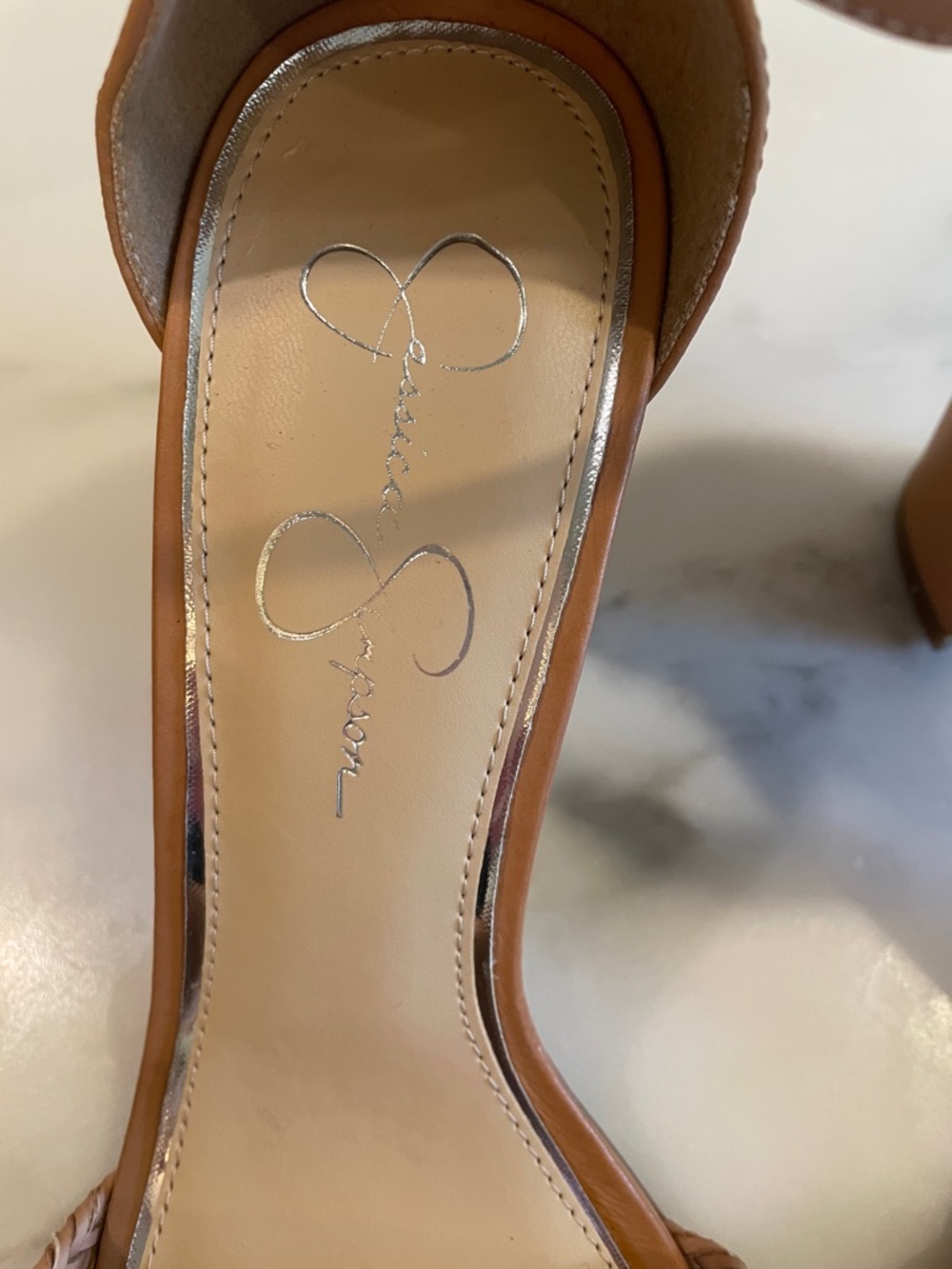 Jessica Simpson Sherron4 in Woven Ankle-Strap Heels, Size 9 - Picture 2 of 10